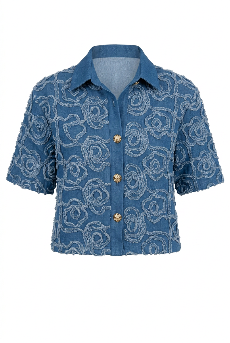 Jade Denim Top