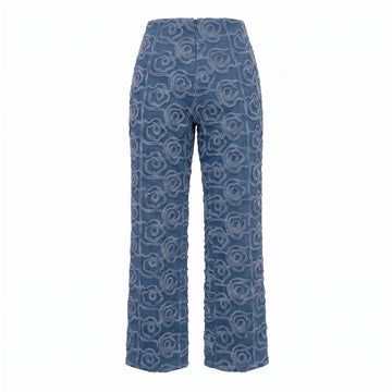 Jade denim High-waisted pants